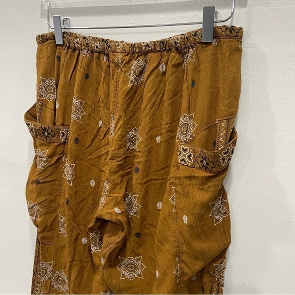 Urban Outfitters Printed Made In India Crop Pants Drawstring Medium - Picture 5 of 8